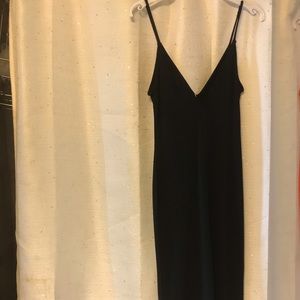 Black spaghetti strap dress